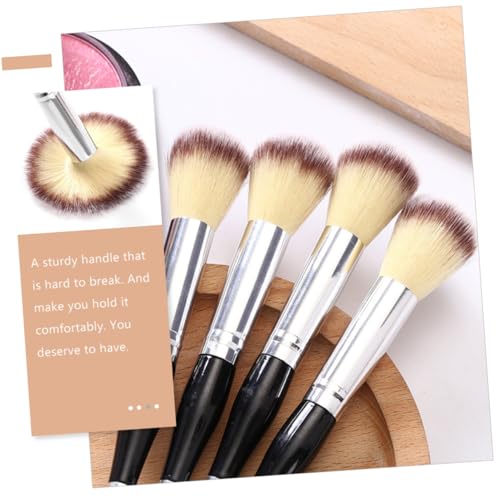 LIFKOME 2 Stück Doppelender Kosmetik Puderpinsel Großer Doppelseitiger Highlighter pinsel Weicher Make up Pinsel für Lose Puder Lidschatten Kompakt und Tragbar für Tägliches von LIFKOME