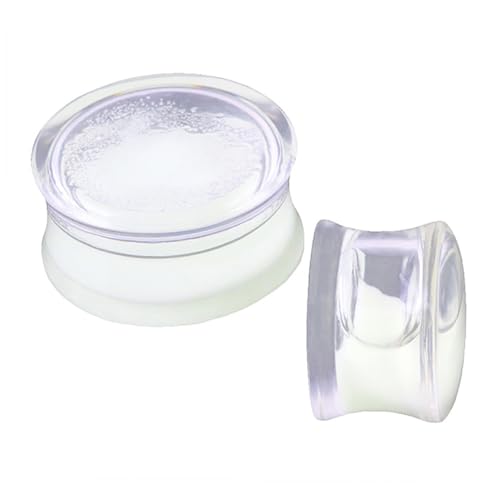 LIFKOME Silikon-ohr-expander Flesh Tunnel Weiß Damen Ohr-stretcher Langlebig Sicher Ohrschmuck von LIFKOME