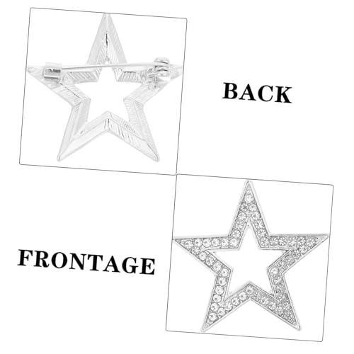 LIFKOME 2 Stück Fünfzackige Sternbroschen aus robustem Zinklegierung modisches Accessoire für Anzug Uniform und Schal vielseitige Anstecknadeln für Damen und Herren stilvolles Schmuckstück LIFKOME 2 Stück Fünfzackige Sternbroschen aus robustem Zinklegierung modisches Accessoire für Anzug Uniform und Schal vielseitige Anstecknadeln für Damen und Herren stilvolles Schmuckstück von LIFKOME