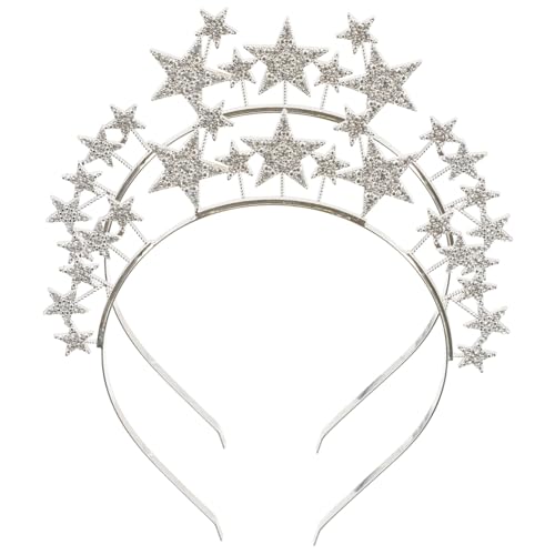 LIFKOME 2 Stück Glitzernde Stern Haarreifen für Langlebigem Metall Pentagramm Design Party haarornament Komfortabel und Sicher für Mädchen Festtage und Fotoshootings von LIFKOME