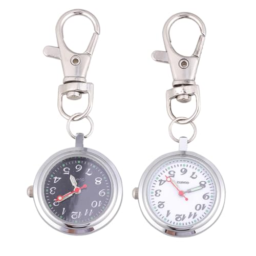 LIFKOME 2stücke Große Taschenuhren Für Krankenschwestern Quarz-Uhr Mit Clip Für Männer Und Frauen Tragbare Pflegeuhr Mit Großem Ziffernblatt Für Senioren Und Junge Mädchen von LIFKOME