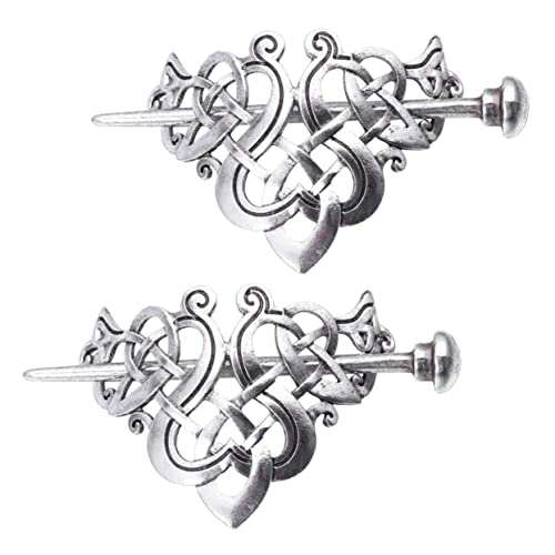LIFKOME 2stücke Viking Haarnadeln Kreative Haarspangen Metall Mit Keltischem Knotendesign Elegantes Haarschmuck-accessoire Für Frauen Und Mädchen Für Besondere Anlässe von LIFKOME