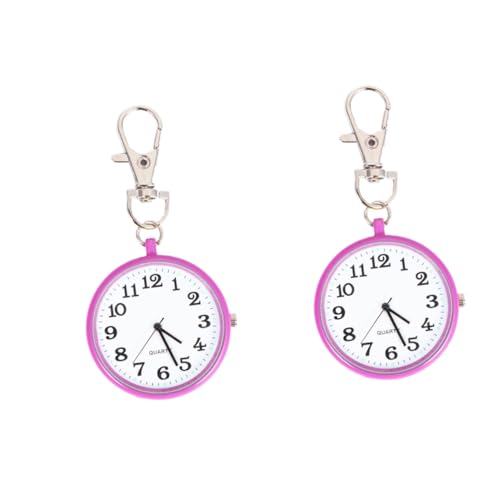 LIFKOME 2stücke Retro Taschenuhr Halskette Für Damen Und Herren Vintage Pocket Watch Mit Kette Für Alltag Partys Und Besondere Anlässe Präzise Zeitmessung Rosé von LIFKOME