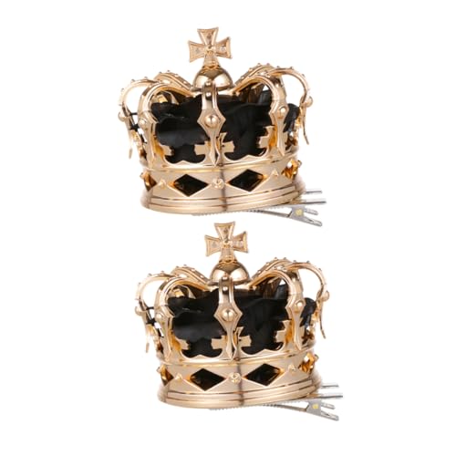 LIFKOME 2stücke Mädchen Krone Haarclips Kronenform Haarclip Halloween Party Kopfschmuck Haar Styling Accessoire von LIFKOME