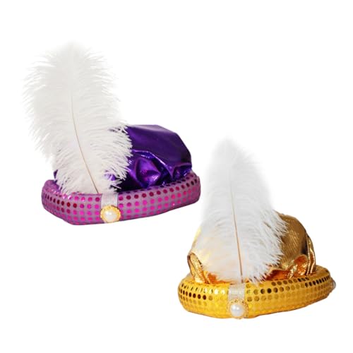 LIFKOME 2 Stück Erwachsene Halloween Cosplay Hut Bühnenauftritt Zubehör Pailletten Party Accessoires LIFKOME 2 Stück Erwachsene Halloween Cosplay Hut Bühnenauftritt Zubehör Pailletten Party Accessoires von LIFKOME