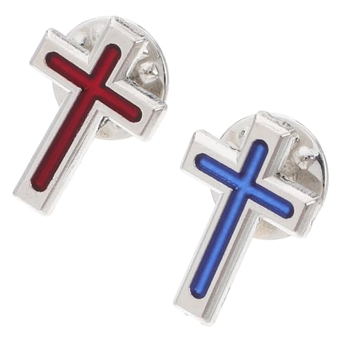 LIFKOME 2Stücke Brosche für Heilige Kommunion aus Kreuz-ansteckern für Männer für Religiöse Zeremonien Baptismus und Partys Langlebig und Leicht zu Befestigen von LIFKOME