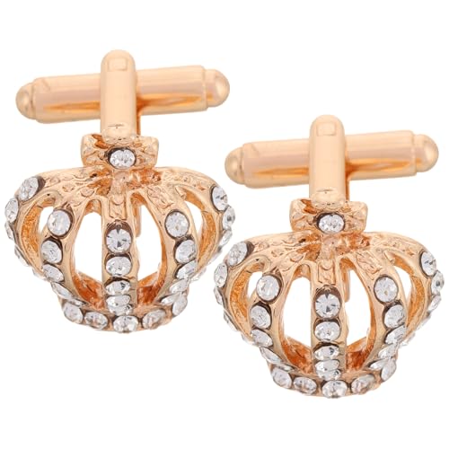 LIFKOME 2 Stück Elegante Manschettenknöpfe Mit Strasssteinen Für Herren Und Damen Einzigartige Knopfabdeckungen Klassische Manschettenknöpfe Für Hemden LIFKOME 2 Stück Elegante Manschettenknöpfe Mit Strasssteinen Für Herren Und Damen Einzigartige Knopfabdeckungen Klassische Manschettenknöpfe Für Hemden von LIFKOME