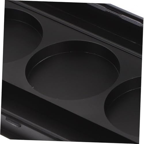 LIFKOME 2 Stück Leere Lidschattenpalette Rechteckige Fächer Subpackaging Case mit Sichtfenster Schwarz Kosmetik Organizer für Lidschatten Puder Kompakt Langlebig von LIFKOME