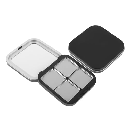 LIFKOME 2 Stück Magnetische Leere Lidschattenpalette Schwarz Nachfüllbare Make Up Aufbewahrungsbox für Lidschatten Lippenstift Tragbar für DIY Kosmetik Reise von LIFKOME