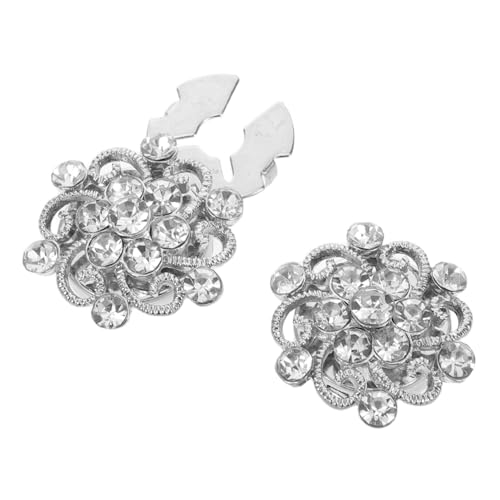 LIFKOME 2 Stück Modische Wasser-förmige Metall Manschettenknöpfe Drehbare Legierung Knopf-accessoires für Hemdkragen Blusen und Jacken Einfache Anbringung Kratzfest und Elegant von LIFKOME