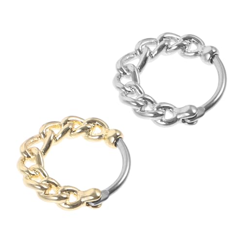LIFKOME 2 Stück Nasenringe für Damen aus Stabilem Metall Clip Nasenring mit Filigranem Hohlmuster Minimalistisches Design Leicht und Langlebig Schmuck für Verschiedene Anlässe LIFKOME 2 Stück Nasenringe für Damen aus Stabilem Metall Clip Nasenring mit Filigranem Hohlmuster Minimalistisches Design Leicht und Langlebig Schmuck für Verschiedene Anlässe von LIFKOME