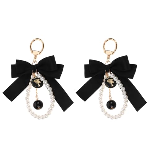 LIFKOME Schlüsselanhänger Fake Bowknot Stilvoller Autoschlüssel Für Damen Tasche Hängende Dekoration von LIFKOME