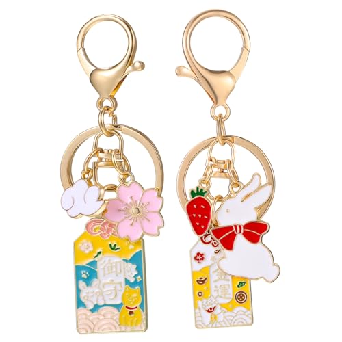 LIFKOME 2er-Pack Schlüsselanhänger Taschenanhänger Stilvolle Schlüsselanhänger Mit Aus Legierung Für Auto- - Und Türschlüssel von LIFKOME