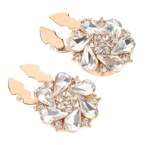 LIFKOME 2 Stück Strass Knopfabdeckungen aus Legiertem Metall Abnehmbare Button Covers für Herrenhemden Elegante Manschettenknopf-verzierung Kreative DIY Hemdknopf-accessoires von LIFKOME