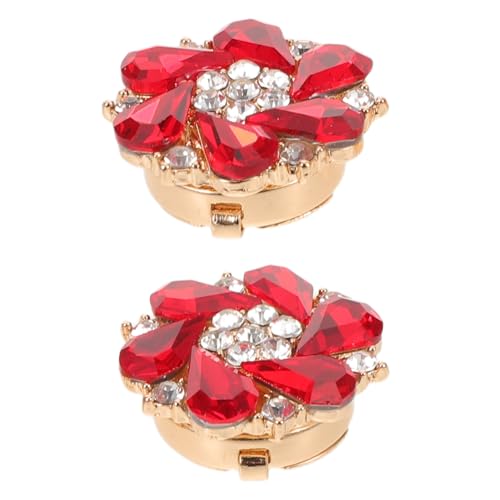 LIFKOME 2 Stück Strass Knopfabdeckungen für Kleine Damenblusen Knöpfe Abnehmbare Elegante Metallverzierungen als Modische Shirt-accessoires für Vielseitige Anlässe von LIFKOME