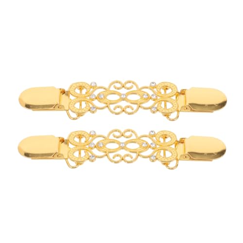 LIFKOME 2 Stück Stylische Pullover Clips mit Strassbesatz Teiliges Langlebige Dekorative Cardigan Clips zum Zusammenhalten von Hemd Schal Kleid für Damen Vielseitig für Alltag und von LIFKOME