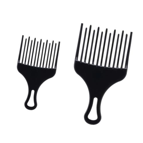 LIFKOME 2 Stück Teiliges Haarkamm aus Robustem Kunststoff Breitzahnig für Langes Dickes Haar Professionelle Frisierkämme für Herren und Friseure Glatte Polierte Zähne zum Entwirren und von LIFKOME