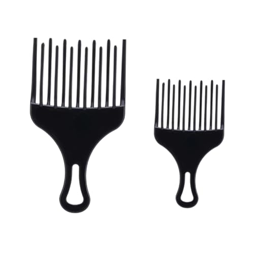 LIFKOME 2 Stück Teiliges Haarschneidekamm Breitzahnig für Männer Professioneller Friseurkamm mit Glatten Zähnen Langlebig zum Entwirren und Kopfhautmassieren im Salon und Zuhause von LIFKOME
