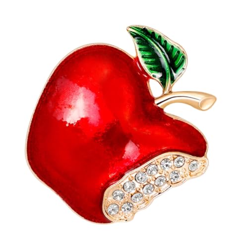 LIFKOME 2 Stück Weihnachts Broschen Kreative Apfel Broschen für Partys Langlebige Weihnachtsdekoration für Kleidung Taschen und Accessoires für Festliche Anlässe von LIFKOME