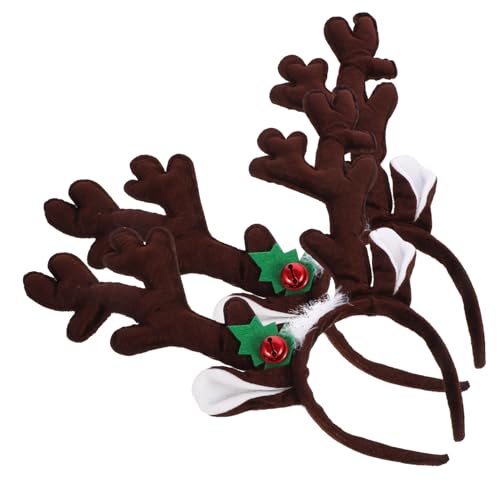 LIFKOME 2stücke Weihnachtliche Antler Haarreifen Festlicher Kopfschmuck Für Partys Geeignet Für Erwachsene Für Weihnachten Kostümpartys Und Fotorequisiten von LIFKOME