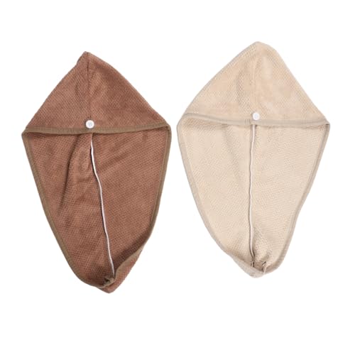 LIFKOME 2 Stücke Super Absorbent Haartrocknungskappe Trockenes Haar Hut Handtuch Turban Haar Handtuch Wrap von LIFKOME