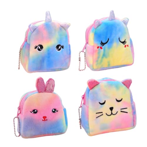 LIFKOME 20stücke Kreative Einhorn-münzgeldbörse Plüsch Tier-Geldbeutel Für Mädchen Praktische Aufbewahrung Für Schlüssel Lippenstift Karten Und Geld Für Teenager von LIFKOME