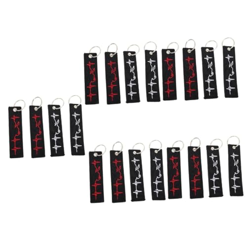 LIFKOME 20stücke Schlüsselanhänger Mit Individueller Bestickung Stilvolle Hängende Schlüsselringe Für Altersgruppen Für Praktische Nutzung Und von LIFKOME