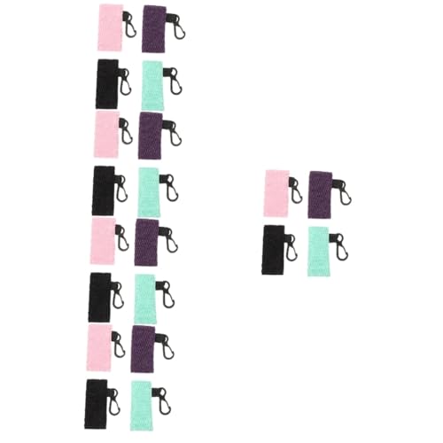 LIFKOME 20stücke Schlüsselanhänger Für Lippenstift Schutz- Für Lippenpflege Knitterstruktur Praktisch Für Reisen Camping Und Alltag von LIFKOME