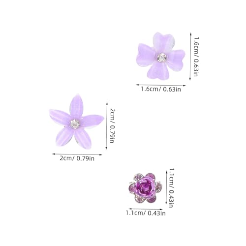 LIFKOME 20 Stück Kleine Blumen Haarclips mit Strasssteinen Mini Blüten Haarklammern für Frauen und Mädchen Retro Blumiger Haarschmuck für Pferdeschwanz und Zöpfe Elegant und Vielseitig von LIFKOME