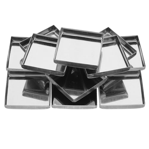 LIFKOME 20 Stück Teiliges Blush Palette Leere Quadratische Magnetische Metall-pfännchen Robuste Eisen-dosen für DIY Kosmetik Nachfüllpalette Makeup Organizer und Pigment Depotting von LIFKOME