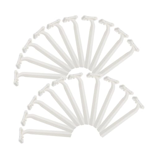 LIFKOME 20 Stück Teiliges Einwegrasierer Damen Herren Einfache Handrasur Klingen Sanfte Haut Reise Rasierer Unterarm Haarentferner Kompakt Tragbar von LIFKOME