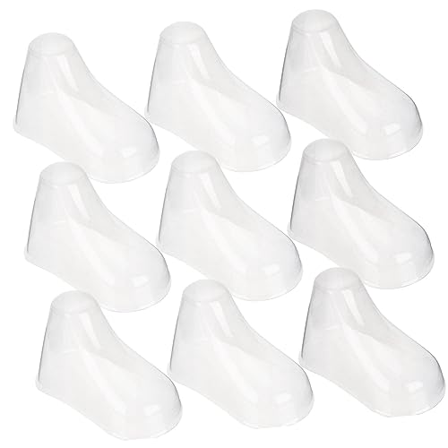 LIFKOME 20 Stück Teiliges Fußmodell aus Transparentem Kunststoff Langlebig und Stabil Socken Displayständer und Schuhformer Praktische und Robuste Babyschuhhalterung von LIFKOME