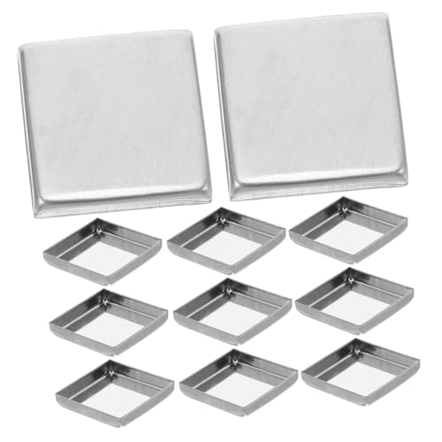 LIFKOME 20 Stück Teiliges Leere Quadratische Metall-make-up-pfännchen Robuste Wiederbefüllbare Paletteneinsätze für Lidschatten und DIY Kosmetik-organizer für Magnetpaletten und Reisen von LIFKOME