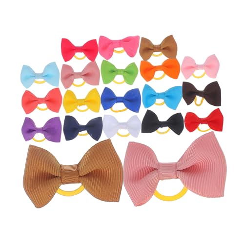 LIFKOME 20 Stück Haargummis Mit Schleife Für Kleinkinder Elastische Haar-accessoires Vielseitig Tragbar von LIFKOME