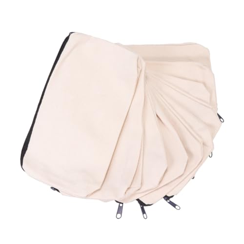 LIFKOME Canvas Federmäppchen 20 Stück Selbstgemacht Kosmetiktasche Reißverschluss Tragbar Große Kapazität für Schule und Reise von LIFKOME