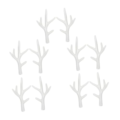 LIFKOME 20paare Simulierte Geweihe Haaraccessoires Für Weihnachten Realistische Kopfschmuck Dekoration Für Festlichkeiten Und Kostümpartys Weiß von LIFKOME