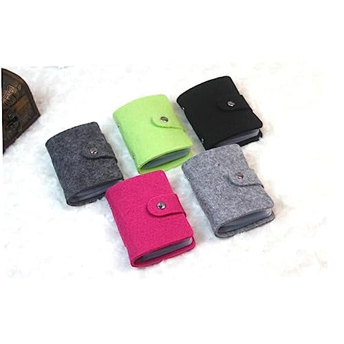 LIFKOME Kreatives Wollfilz Slot Kreditkartenetui Leichtgrauer Organizer Für Ausweise Münzen Und Karten Für Reisen Unisex Design Für Frauen Und Männer von LIFKOME