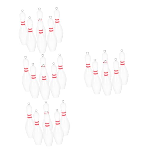 LIFKOME 4 Sets Mini-schlüsselanhänger Andenken Bowling- Bowling-Form Schlüsselanhänger Ornament Sport-Charme Dekorativ 6 Stück X 4 von LIFKOME