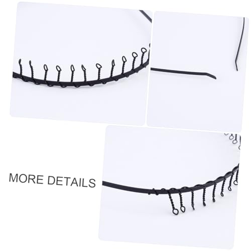 LIFKOME 24 Stück Teiliges Schwarzes Eisenhaar stirnband mit Zähnen Einfaches Langlebiges Haar accessoire für Damen und Herren Bequem und Schonend für Haut und Haar Vielseitig für Lange von LIFKOME