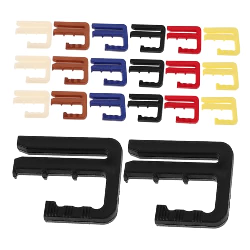 LIFKOME 24 Stück Teiliges Taillenknopf Hosen Enger Machen Verstellbare Abnehmbare Clips für Damen Herren Strapazierfähige Taillenknöpfe zum Annähen für Hosen Röcke Kleider in Farben von LIFKOME