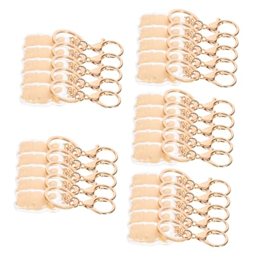 LIFKOME 25stücke Süße Kaninchen Schlüsselanhänger Aus Goldfolie Rabbit Year Zipper Anhänger Für Taschen Kreative Dekoration Für Feste Und von LIFKOME