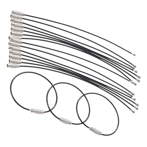 LIFKOME 25stücke Draht Schlüsselanhänger Ringe Schlüsselring Schleife Halter Schlüsselringe Gepäck Draht Tags von LIFKOME