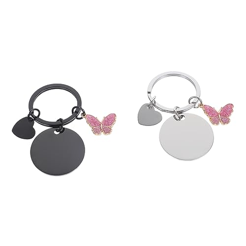 LIFKOME 2Pcs Key Ornament Riemengürtel Keychain Key Hanging Requent Schnalle Klasze Haken Lanyard Ketten Ringe Kreiskreislauf Accessoires Halter Hügel Paar Schlüsselketten Grip von LIFKOME