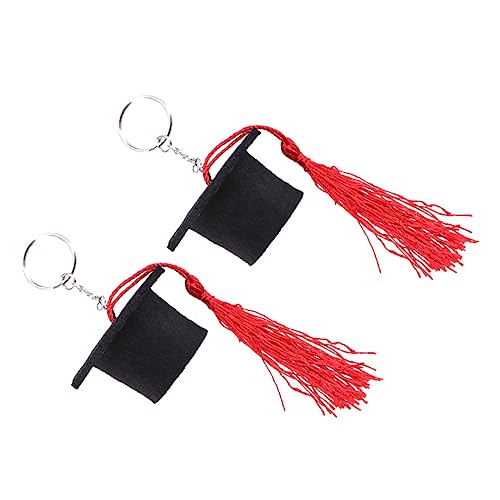 LIFKOME Schlüsselanhänger Mit Doktorhut 2 Stück Schlüsselanhänger Mit Abschluss-Charm Und Quaste Zum Geburtstag Abschluss von LIFKOME
