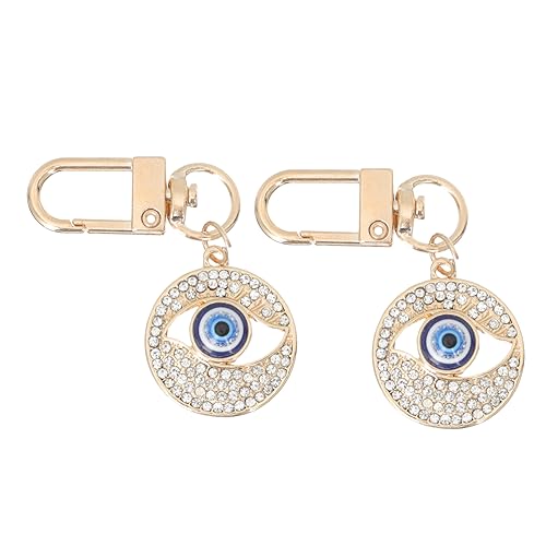 LIFKOME 2St Anhänger des Teufelsauges Herz-Anhänger Schlüsselanhänger mit Teufelsaugen Auto schlüsselanhänger car Keychain Schlüsselbund Schlüsselringe Teufelsaugen-Anhänger Taschendekore von LIFKOME