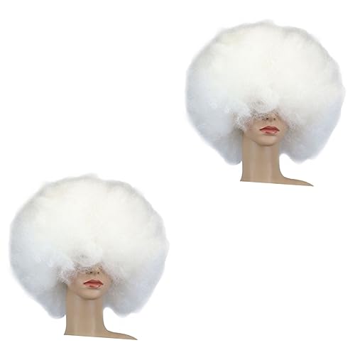 LIFKOME 2 Stück Halloween Karneval Clown Perücke Herren Damen Erwachsene Perücke Flauschige Form Bequemes Material Für Maskerade Party von LIFKOME