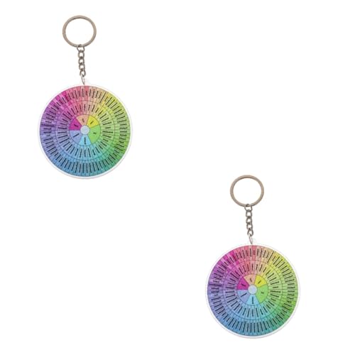 LIFKOME 2St Dekorativer Schlüsselanhänger Gefühlsrad Schlüsselanhänger bescherung Weihnachten geldgeschenke Weihnachten dekoringe Schlüsselringe Schlüsselbund tragbares Gefühlsrad Violett von LIFKOME