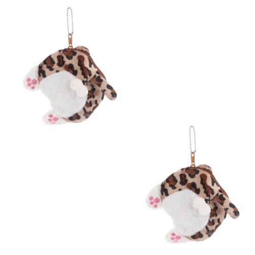 LIFKOME 2stücke Tiermotiv Geldbörse Lustige Tiger-popöchen Kleingeldbörse Für Münzen Und Kopfhörer Accessoire Für Schüler Und Freunde Mit Reißverschluss Für Sicheren Halt von LIFKOME