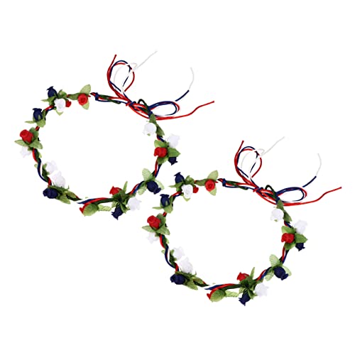 LIFKOME Foto-requisite 2 Stück Kranz Haargirlande Kopfschmuck Für Frauen Haardekor Bequemes Material von LIFKOME