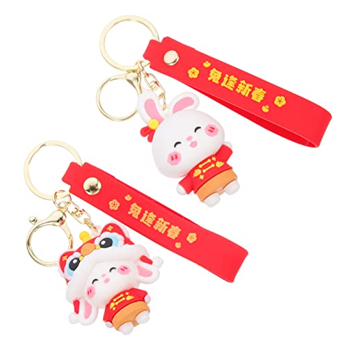LIFKOME 2stücke Cartoon Hase Schlüsselanhänger Niedliche Dekoration Für Taschen Schlüssel Für Und Familie Für Bastelprojekte Und Anlässe Wie Weihnachten Oder Geburtstage von LIFKOME